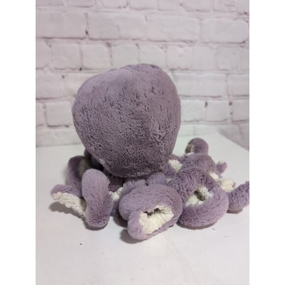 Purple Jellycat Octopus Stuffed Animal Baby Plush 6” Lilac Little Maya No Tag - Picture 3 of 10